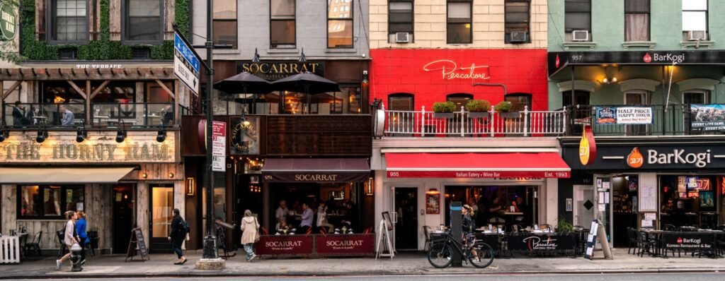 Establecimientos de las calles de nueva york