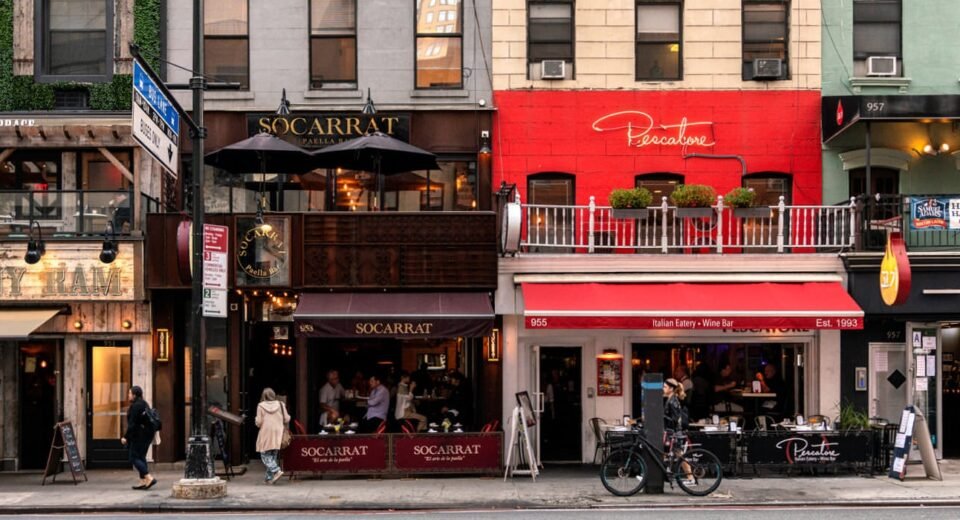 Establecimientos de las calles de nueva york